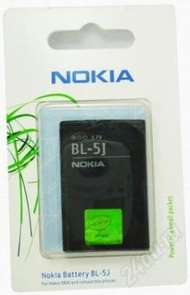 Лот: 493996. Фото: 1. Акб BL-5J Nokia 5800/5230/X6/N900... Аккумуляторы