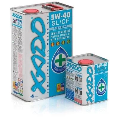 Лот: 16280309. Фото: 1. XADO Atomic Oil 5W-40 SL/CF City... Масла, жидкости