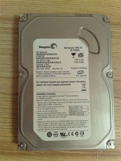 Лот: 1067300. Фото: 1. IDE Seagate 80Gb. Жёсткие диски (HDD)