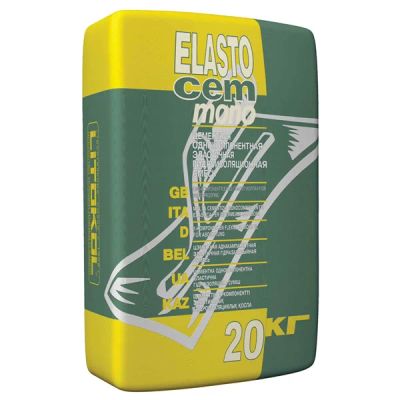 Лот: 4989374. Фото: 1. Цементная гидроизоляция - elastocem... Смеси, шпатлевки, цемент