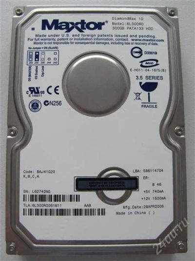 Лот: 1475418. Фото: 1. Жесткий диск Maxtor DiamondMax... Жёсткие диски (HDD)