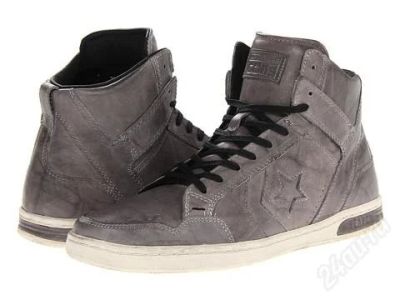 Лот: 3909546. Фото: 1. Высокие кеды Converse из натуральной... Кеды, кроссовки, слипоны