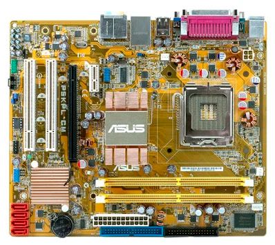 Лот: 6169538. Фото: 1. материнская плата Asus P5KPL-CM... Материнские платы