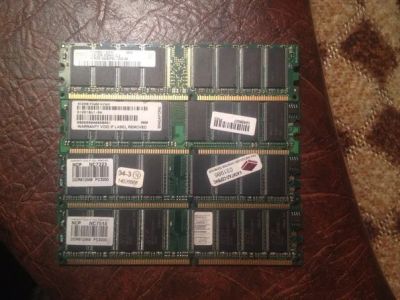 Лот: 5278560. Фото: 1. Оперативная память 1gb+3x 512. Оперативная память