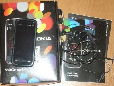 Лот: 292456. Фото: 1. Nokia 5800 XpressMusic. Смартфоны