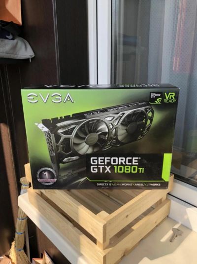 Лот: 17030183. Фото: 1. Видеокарта EVGA GeForce GTX 1080... Видеокарты