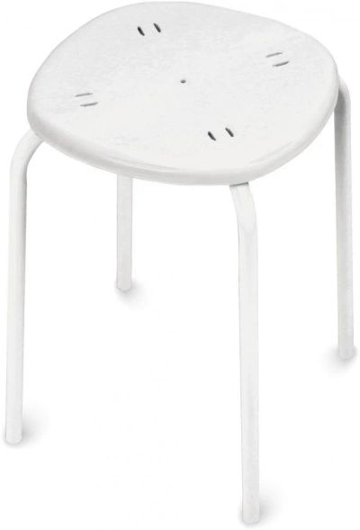 Лот: 18843644. Фото: 1. Табурет (ТП02/Б белый) с пластм... Столы, стулья, обеденные группы