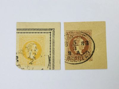 Лот: 23963290. Фото: 1. Вырезка с конверта. Император... Марки