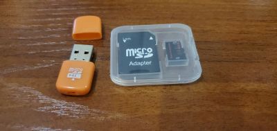 Лот: 15068356. Фото: 1. Micro SD card+ USB adapter. USB-флеш карты