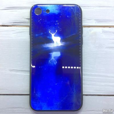 Лот: 13141478. Фото: 1. Чехол для iPhone 7/8 Стеклянная... Чехлы, бамперы