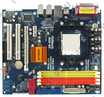 Лот: 11422489. Фото: 1. Материнская плата ASRock N68-GE... Материнские платы