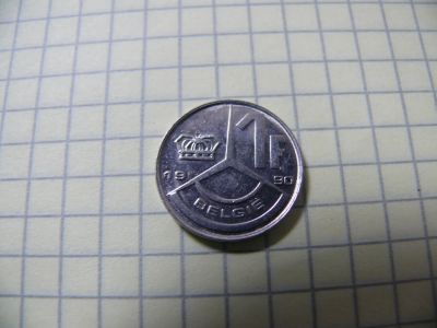 Лот: 9628506. Фото: 1. монета Бельгия 1 франк 1990. Европа