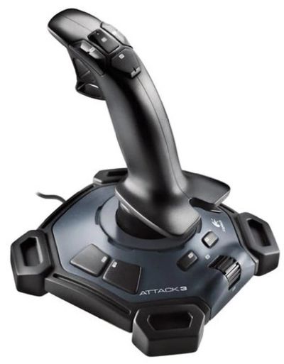 Лот: 11104713. Фото: 1. Джойстик Logitech Attack 3. Рули, джойстики