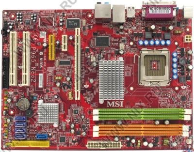 Лот: 1202311. Фото: 1. msi ms-7235 p965 neo2-f сокет... Материнские платы