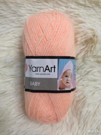 Лот: 9825782. Фото: 1. Пряжа Yarnart Baby , Акрил-100... Ткани, нитки, пряжа