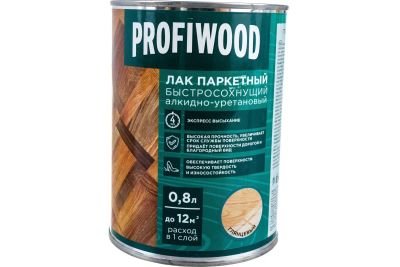 Лот: 20055278. Фото: 1. Лак для дерева паркетный Profiwood... Краски, лаки, растворитель