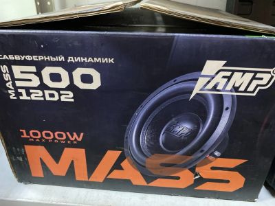 Лот: 25743680. Фото: 1. Сабвуферный динамик AMP MASS 500... Сабвуферы