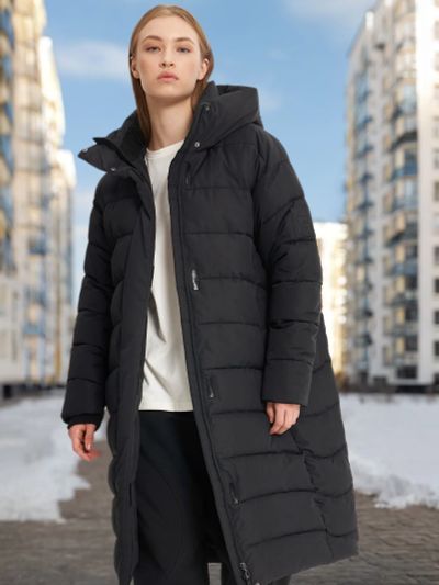 Лот: 23686296. Фото: 1. Пуховик женский FILA, Черный. Легкие куртки, толстовки
