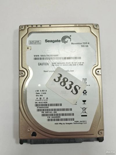 Лот: 18109883. Фото: 1. Жесткий диск SATA-II 2,5 Seagate... Жёсткие диски (HDD)