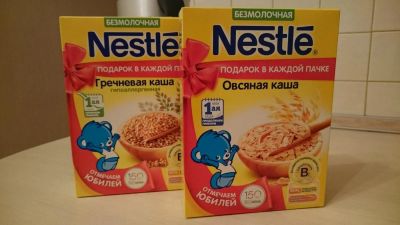 Лот: 8498077. Фото: 1. Каши детские Нэстле безмолочные... Детское питание