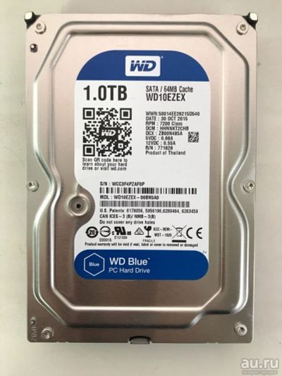 Лот: 13467189. Фото: 1. 1000GB WD10EZEX 3.5 дюйма (667521... Жёсткие диски (HDD)