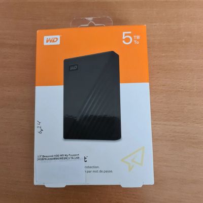 Лот: 18965312. Фото: 1. Внешний hdd wd my pasport 5tb. Внешние жесткие диски