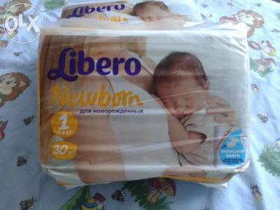Лот: 6341524. Фото: 1. подгузники Libero new born. Детская гигиена
