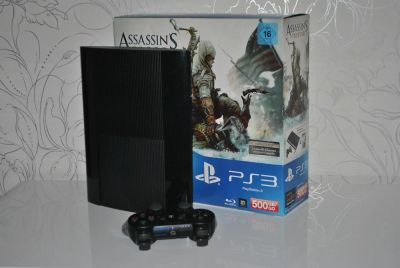 Лот: 3509541. Фото: 1. PS3 (500 Gb, super slim). Игровые приставки, консоли