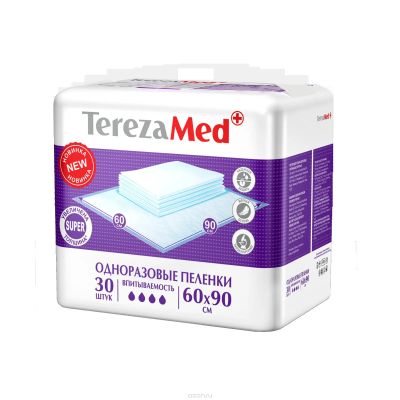 Лот: 23743713. Фото: 1. TerezaMed Super Пеленки одноразовые... Лекарства