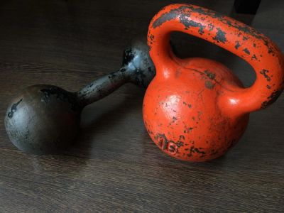 Лот: 7569055. Фото: 1. гиря 16 кг. Гири