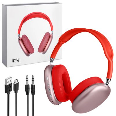 Лот: 17921907. Фото: 1. Наушники Bluetooth P9 красные. Наушники, гарнитуры