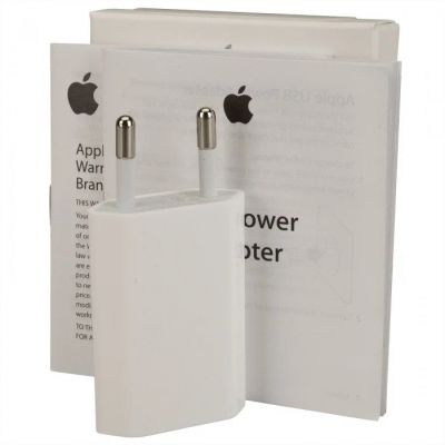 Лот: 10478881. Фото: 1. Зарядное устройство APPLE USB... Зарядные устройства, блоки питания, адаптеры сетевые для смартфонов