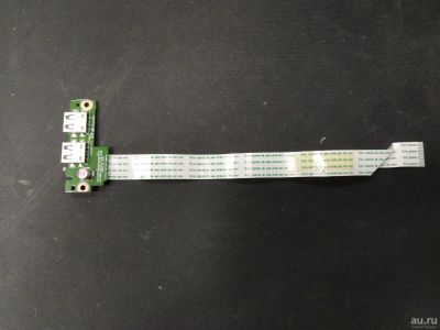 Лот: 17447737. Фото: 1. Б/У плата с USB разъемами на шлейфе... Шлейфы, кабели, переходники
