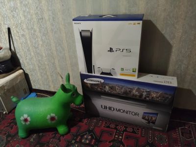 Лот: 17682377. Фото: 1. Sony PlayStation 5 + Монитор 4k... Игровые приставки, консоли