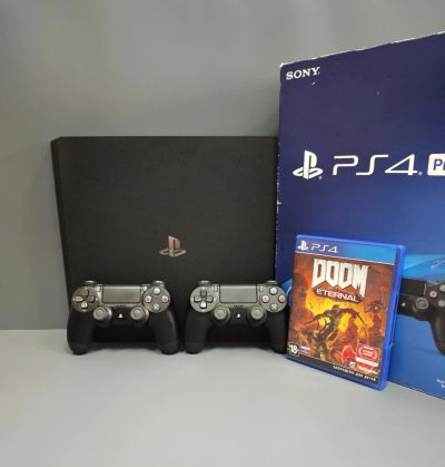 Лот: 21792575. Фото: 1. Sony PS4 Pro (Cuh-7208B). Игровые приставки, консоли