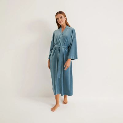 Лот: 25276760. Фото: 1. Халат Lusso, голубой. Домашняя одежда