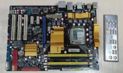 Лот: 19988220. Фото: 1. Мат. плата ASUS P5Q/LGA775/P45... Материнские платы