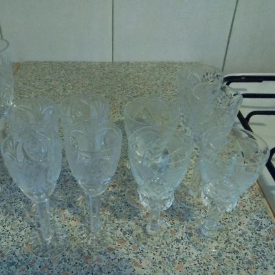 Лот: 5961822. Фото: 1. Рюмки хрустальные 9 шт. Рюмки, стопки