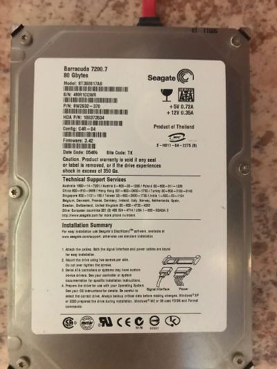 Лот: 15871293. Фото: 1. Жёсткий диск для компьютера Barracuda... Жёсткие диски (HDD)