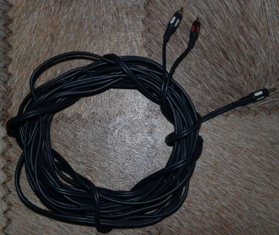 Лот: 4269368. Фото: 1. Аудио кабель Luxman 3.5 на 2 RCA... Шнуры, кабели, разъёмы