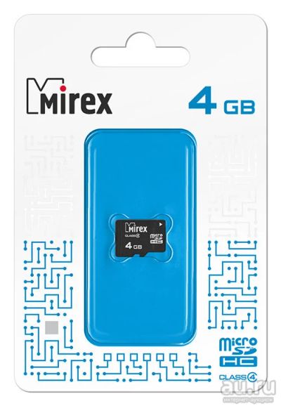Лот: 16172782. Фото: 1. MicroSD 4 Gb Class 4 Mirex код... Карты памяти