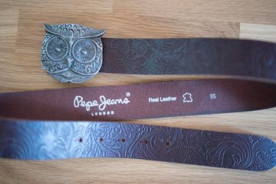 Лот: 9800100. Фото: 1. Ремень pepe jeans сова. Ремни, пояса