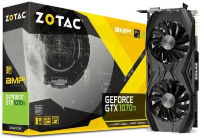 Лот: 10842939. Фото: 1. Видеокарта Zotac geforce gtx 1070... Видеокарты