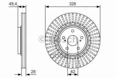 Лот: 14082091. Фото: 1. Диск тормозной Bosch арт. 0986479T00. Другое (автозапчасти)