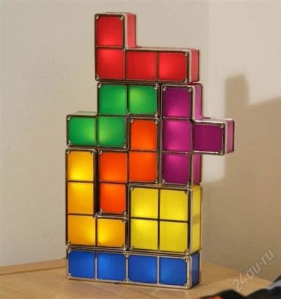 Лот: 3176876. Фото: 1. Светящийся тетрис, изысканный... Фигурки, статуэтки