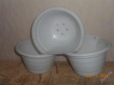 Лот: 1603253. Фото: 1. Горшки настенные б/у. Кашпо, горшки, вазоны для цветов