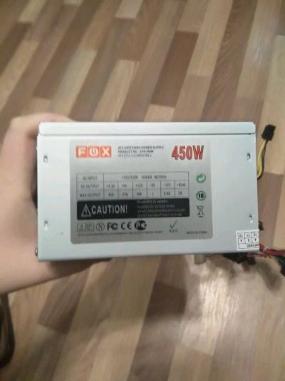 Лот: 11929944. Фото: 1. Блок питания FOX 450w. Корпуса, блоки питания
