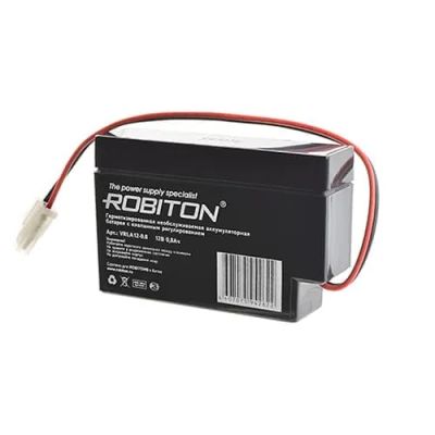 Лот: 15546034. Фото: 1. АКБ 12v-0,8Ah Robiton VRLA12-0... Батарейки, аккумуляторы, элементы питания