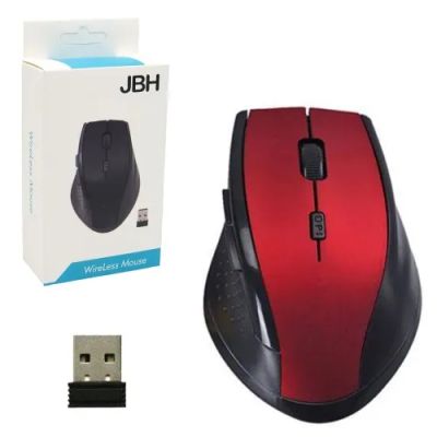 Лот: 20499534. Фото: 1. Мышь беспроводная JBH 7300 Красная... Клавиатуры и мыши
