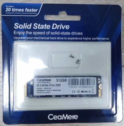 Лот: 19424670. Фото: 1. 512Gb NVME SSD. SSD-накопители